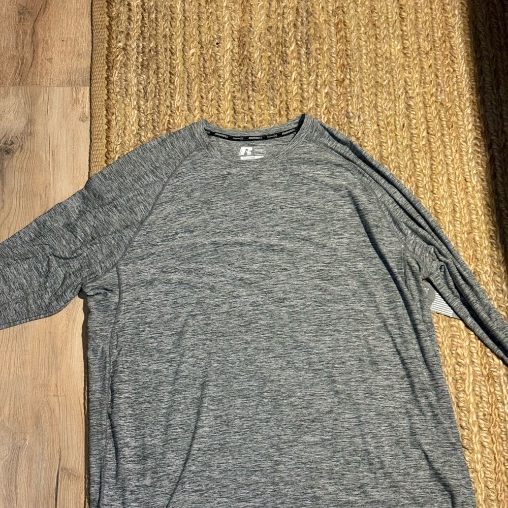 Russell Athletic Heather Gray Training Fit Shirt